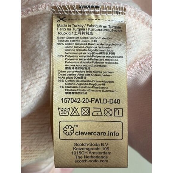 Scotch & Soda Twist-Front Sweatshirt Size M - Picture 6 of 7